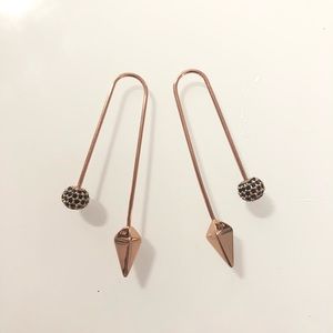 Rebecca Minkoff Pavé Ball Threader Earrings